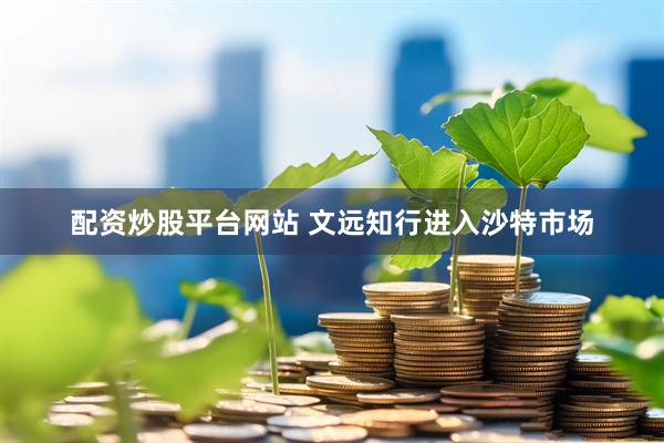 配资炒股平台网站 文远知行进入沙特市场